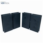 Pivot double haut carré noir mat