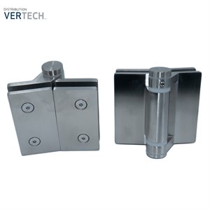 BS glass to glass spring hinge