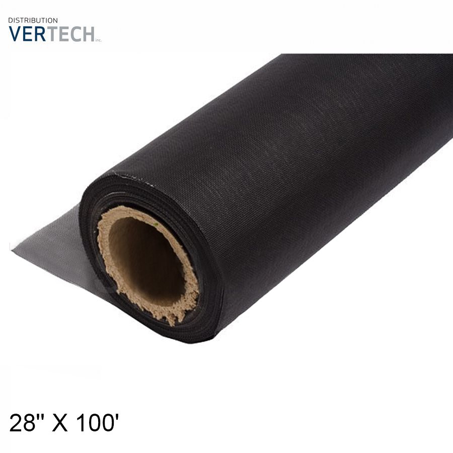 MOUST.FIBRE DE VERRE 28 '' X 100 ' NOIR