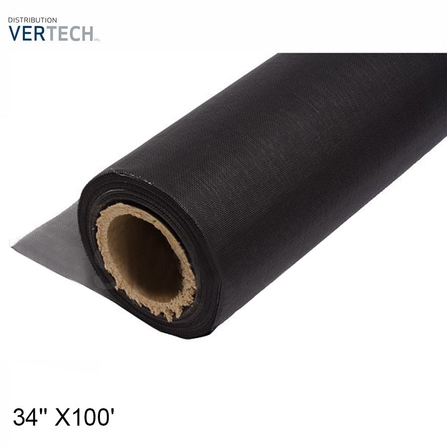 MOUST. FIBRE DE VERRE 34'' X100 ' NOIR